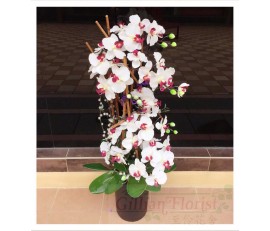 A3 LONG WHITE ORCHID ARTIFICIAL FLOWER ARRANGEMENT